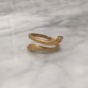 Gold snake ring